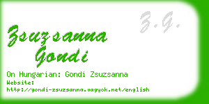 zsuzsanna gondi business card